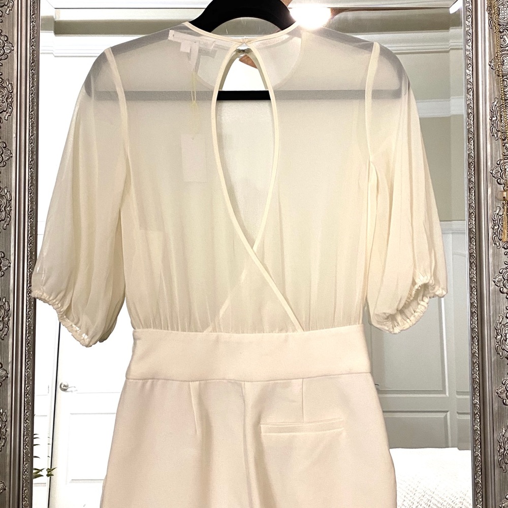 BCBG cream jumpsuit - Picture 3 of 4